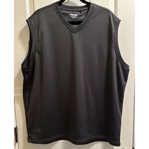 Ping Performance Vest Mens XXL Gray Solid Golf Polyester Sleeveless Adult Men
